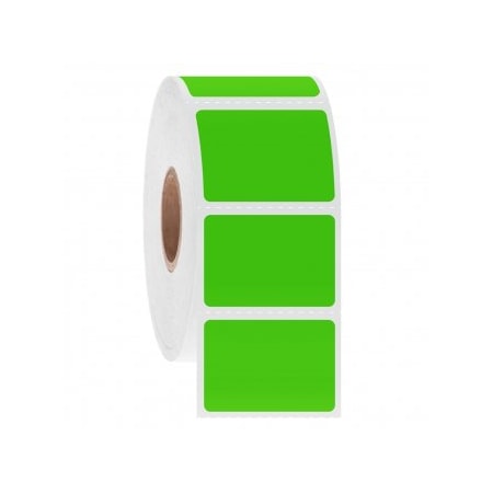 Ga International NitroTag Cryogenic Barcode Labels, 1.25x0.875, 3" Core, Green, 1000 Labels 247188G